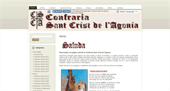 Desktop Screenshot of confrariasantcristdelagonia.org