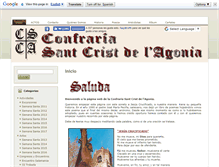 Tablet Screenshot of confrariasantcristdelagonia.org